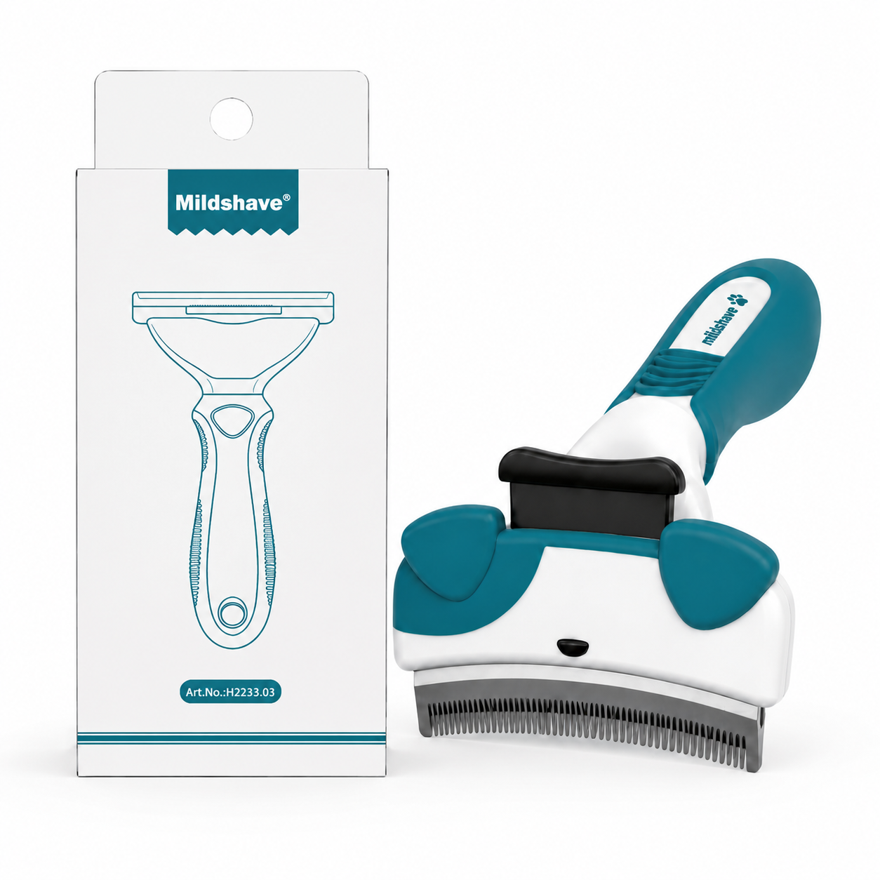 Mildshave® Self-Cleaning Pet Deshedding Brush